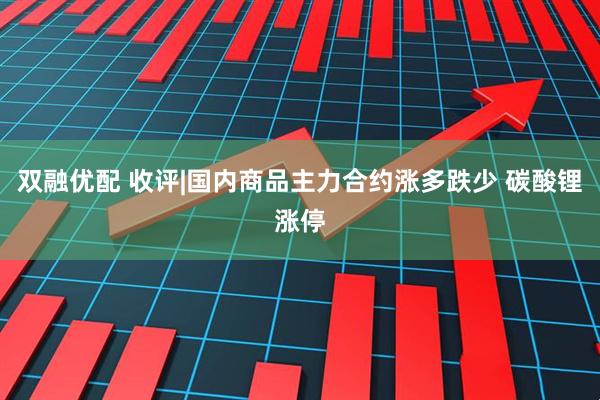 双融优配 收评|国内商品主力合约涨多跌少 碳酸锂涨停