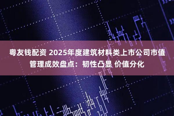 粤友钱配资 2025年度建筑材料类上市公司市值管理成效盘点：韧性凸显 价值分化